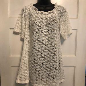 Joy Joy white top/coverup